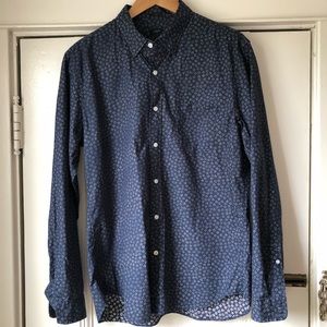 JCrew men's slim fit L floral pattern button down